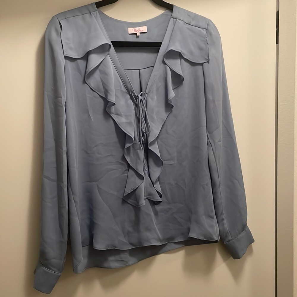 Parker Light Blue Top
